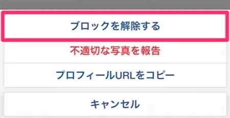 インスタグラム ブロック